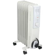 Radiator oljni 9 reberni bel, 2000 W, Alpina