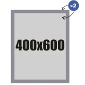 Magnetni okvir za vzvratno montažo 400x600 mm - srebrn