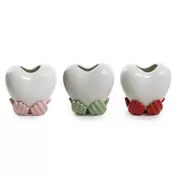 MHOME Vaza Srce 15,5xh16cm/več barv/porcelan, (5000199665)