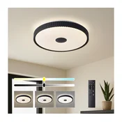 Brilagi - prigušiva LED stropna svetiljka CORVO LED/72W/230V 3000-6000K crna fi 50 cm + daljinski upravljac