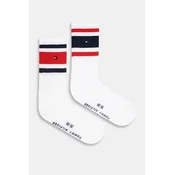 Otroške nogavice Tommy Hilfiger 2-pack bela barva, 701229942
