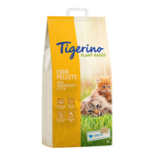 Tigerino Plant-Based kukuruzni pijesak za macke – sensitive, bez mirisa - 14 l