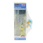 Chicco Set Flašica, 330ml, Siva i Laža za bebe Phair