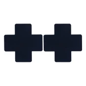 SuperLove Cross Nipple Covers Black