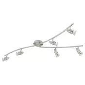 Eglo Magnum-led spot/6, led gu10 6x3w, 6x240lm, nikl-Mat/hrom,