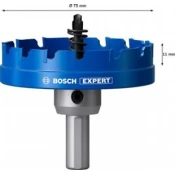 BOSCH EXPERT luknjač za pločevino iz karbidne trdine 75 mm 2608901444