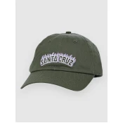 Santa Cruz Burnt Collegiate Cap dark moss