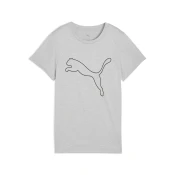 PUMA Train All Day Essentials Heather Logo Tee Women, Clothing, Light Gray Heather, M