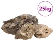 Vidaxl Zmajev kamen 25 kg sivi 10-40 cm