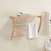 shumee vidaXL Stojalo za brisače 60x25,5x49 cm orehov les