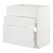METOD/MAXIMERA Podstav omr za k pl/vgr napa+predal, bela/Stensund bela, 80x60 cm