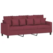 Vidaxl Trosed vinsko rdeč 180 cm blago