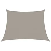 Vidaxl Senčnik jadro 160 g/m2 trapez svetlo siv 4/5x3 m HDPE