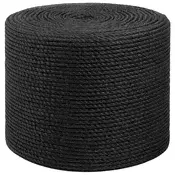 vidaXL Vrv iz jute 8 Črna 100% Tossa jute