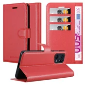 Cadorabo Cadorabo Case, združljiv z OPPO v Candy Apple Red - Zaščitni pokrov z magnetnim zapiranjem, stoječo funkcijo in režo za kartico, (20553504)