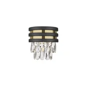 Zuma Line W0525-01A-P7D7 -Zidna svetiljka NAICA 1xG9/42W/230V crna/zlatna