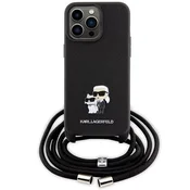 Karl Lagerfeld OVITEK KARL LAGERFELD HARDCASE ZA IPHONE 15 PRO MAX 6.7 S KOVINSKIM LOGOTIPOM