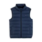 TOMMY HILFIGER Brezrokavnik temno modra