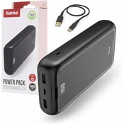 Hama Hama Power Pack 24.000 mAh, zunanji akumulator z 1x USB-C + 2x USB-A, majhen