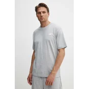Bombažna kratka majica New Balance Essentials Cotton moška, siva barva, MT41509AG