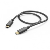 Charging/Data kabl, USB Type-C-USB Type-C, 1m crni