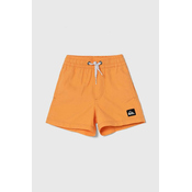 Otroške kopalne kratke hlače Quiksilver SOLID BOY 12 oranžna barva
