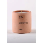 Conceptum Hypnose Betonska sveća Set Me On Fire Verti, Miris jabuka-cimet, Parafina i soja, 8.5 cm, Roze
