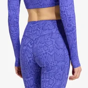 Pajkice adidas Optimé Primelift Snake 7/8 Leggings Solar Purple/ Pure Purple M