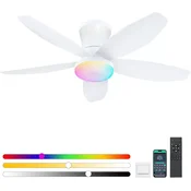 Surtime stropni ventilator z RGB LED osvetlitvijo, premer 92 cm