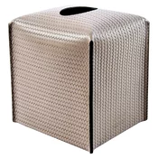 Pinetti FIRENZE kvadratna prevleka za robček 12,2x10,7x12,5 cm, sivo-bež