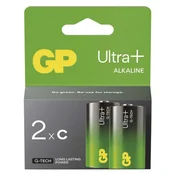 Baterija GP ULTRA PLUS alkalna LR14 C 2 kos 2/1