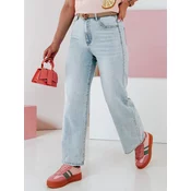 Spodnie damskie jeansowe wide leg FLOWLESS jeansowe Dstreet
