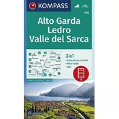 Alto Garda, Ledro, Valle de Sarca 1:25 000 / turistická mapa KOMPASS 096