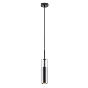 Rabalux 72047 - Lestenec na vrvici KALEVI 1xGU10/50W/230V prozorna/črna
