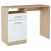 UFC Radni stol s ladicama BODO DSP 100 cm, bijela-sonoma