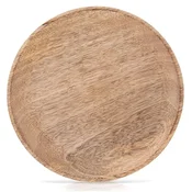 Excellent Houseware Servirni pladenj iz mangovega lesa, okrogel, 20 cm