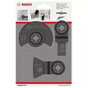 Bosch Accessories Komplet dodatne opreme za višenamjenski alat 3-dijelni Bosch Accessories ACZ 85 MT4, AIZ 20 AB, ATZ 52 SC 2608662342 1 Set