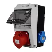 shumee Razdelilna omarica XS 32A 2x230V brez zaščite IP44, vtičnice Doktorvolt DV-5091-F