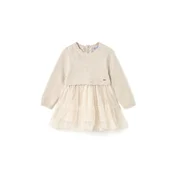 Mayoral Elegantna obleka 2905 Écru Regular Fit
