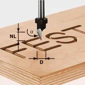 Rezkar napisov Festool HW S8 D11/60 °