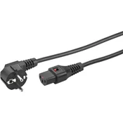 Monacor IEC Direct power supply cable 5 m Črna Monacor AAC-500IEC