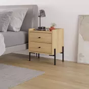 HANAH HOME Noćni stočić Malta Sapphire Hrast