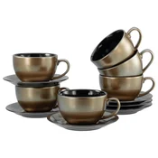 Creatable Kavni Servis Golden Days Black, 12-Delni