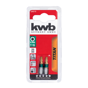 PRIBOR ZA BUŠILICU NASTAVAK(BIT) KWB TITAN ZA ODVIJAC 25 MM / BIT TORX T15, SET 2/1