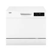Beko Stona mašina za pranje sudova DTC36610W, 6 programa, 6 kompleta, Bela