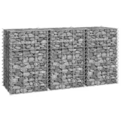 vidaXL Visoka greda gabion 3 kosi 30x30x50 cm železo