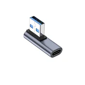 INF USB-C ženski v USB-A moški kotni adapter iz aluminija, (5000445511)