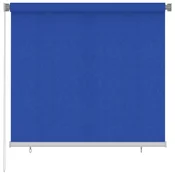Vanjska roleta za zamracivanje 160 x 140 cm plava HDPE