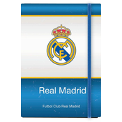 Zvezek z elastiko črtan Real Madrid A6