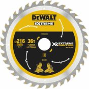 Žagin list XR Extrem Runtime HM DEWALT, o 216x2,16x30 mm zobje 36 (WZ/FZ)